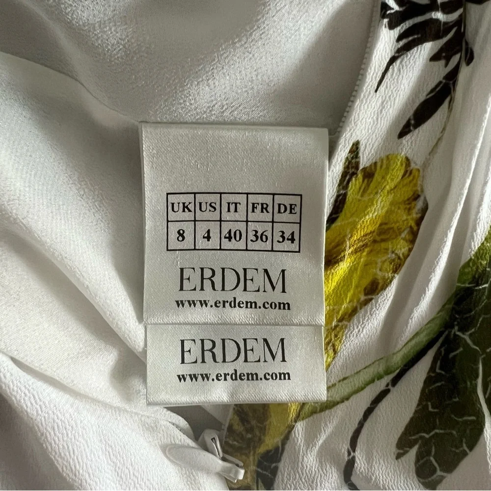 ERDEM Brealey Bouquet Pattern Fraser Dress, New, Size US4, UK8 - Picture 13 of 15